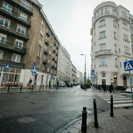 公寓 Wilcza 3g - 260m Od Ambasady Usa, 1km Od Dworca Centralnego 华沙